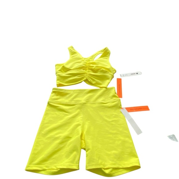 Aqua Athletic LDS Shirred sports bra and matching shorts - Picture 3 of 16